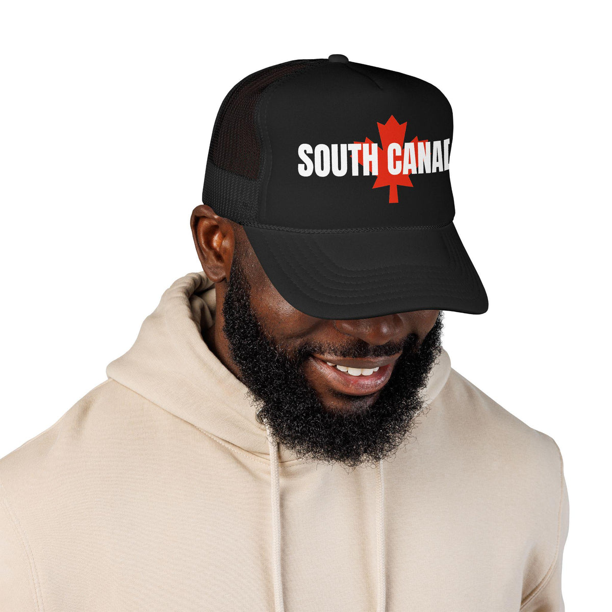 South Canada maple Leaf Trucker Hat | Foam front mesh back | Anti Trump Hat