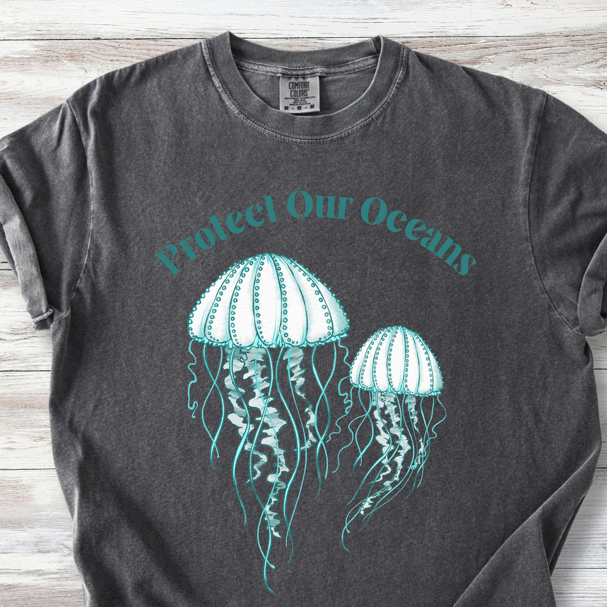 Protect Our Oceans Shirt, Jellyfish Environmental Activist Tshirt