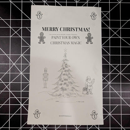 Paint Your Own Christmas Magnets Kit, Concrete Christmas Craft for Kids, Holiday Party Favor, DIY Stocking Stuffer, Classroom Craft Activity
