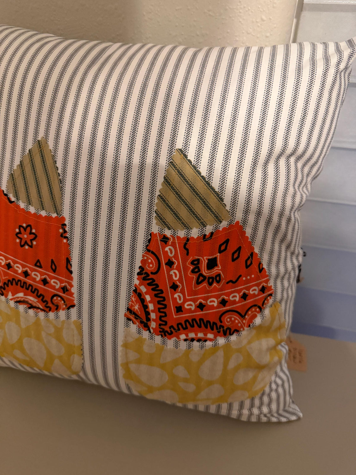 Fall Applique Pillow 16 x 16 Featuring Removable Cover Machine Washable