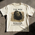 Cream t-shirt with "The Web Scraper" and spider art, by Odilon Redon.