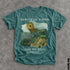 Teal t-shirt with Odilon Redon&