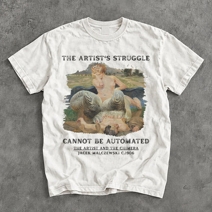 White t-shirt with &amp;quot;The Artist&amp;