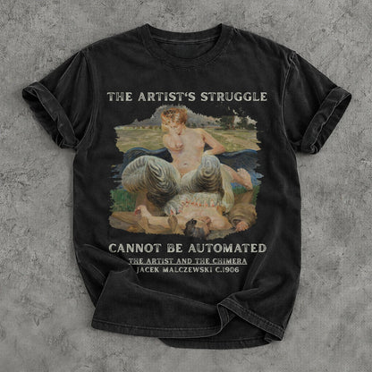 Black t-shirt with &amp;quot;The Artist&amp;