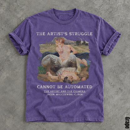 Purple t-shirt with &amp;quot;THE ARTIST&amp;