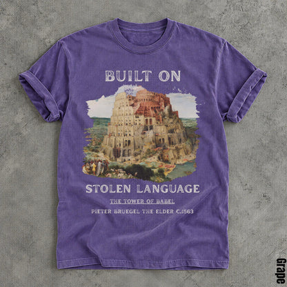 Purple t-shirt with Pieter Bruegel&amp;