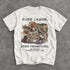 White t-shirt with "PURE LABOR. ZERO PROMPTING. MELANCHOLIA JACEK MALCZEWSKI C.1894" text and painting.