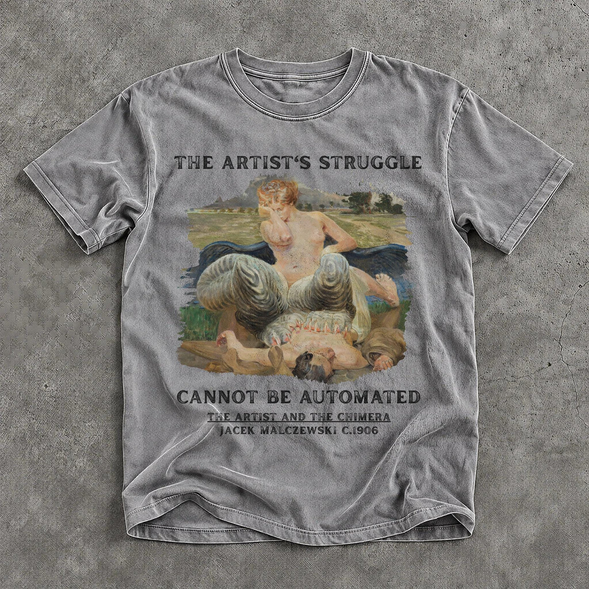 Gray t-shirt with &amp;quot;The Artist&amp;