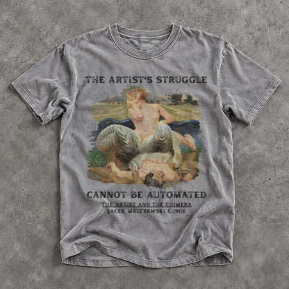 Gray t-shirt with &amp;quot;The Artist&amp;