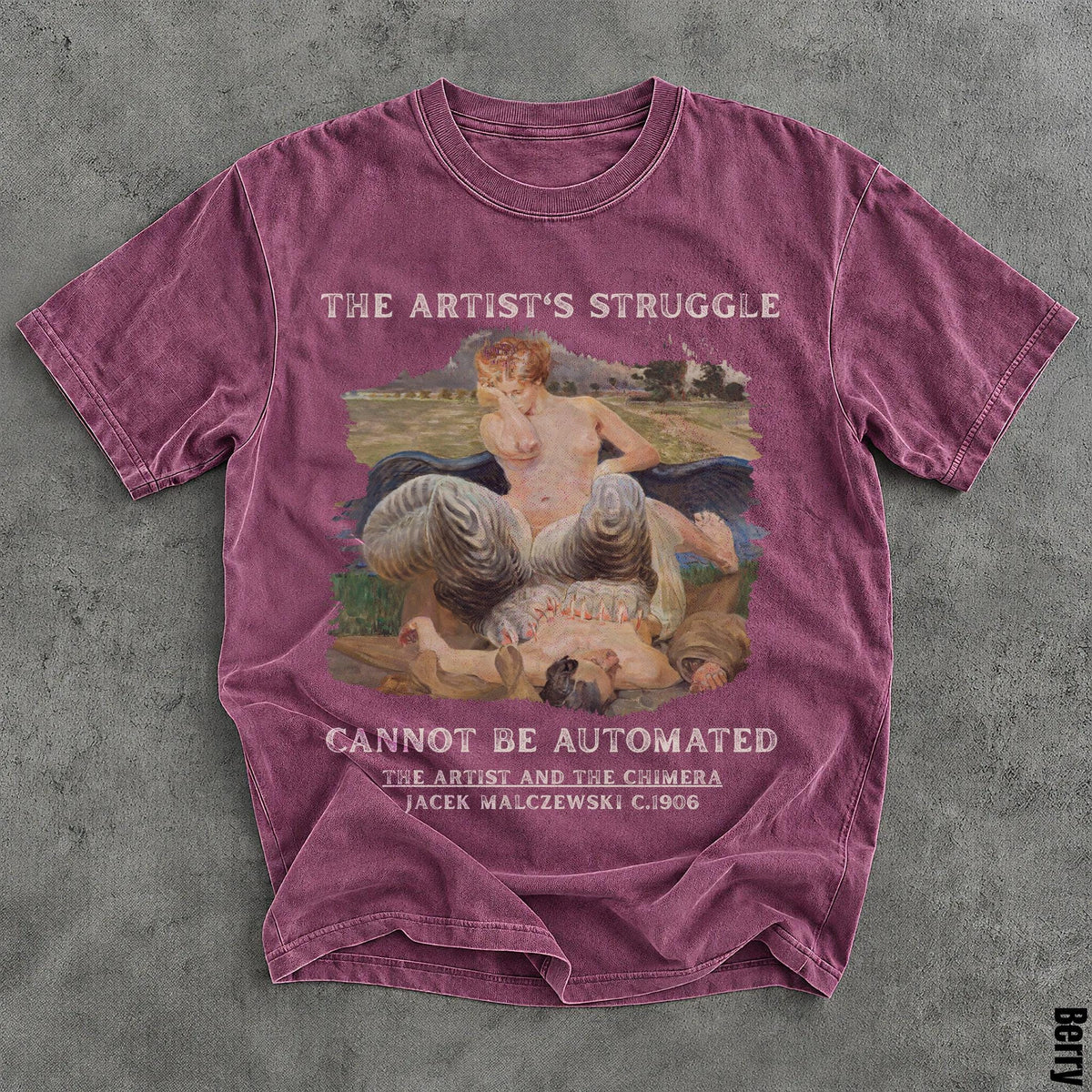 Berry t-shirt featuring &amp;quot;The Artist&amp;