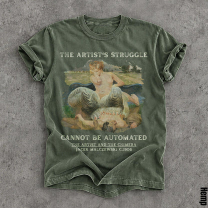 Green t-shirt featuring &amp;quot;THE ARTIST&amp;
