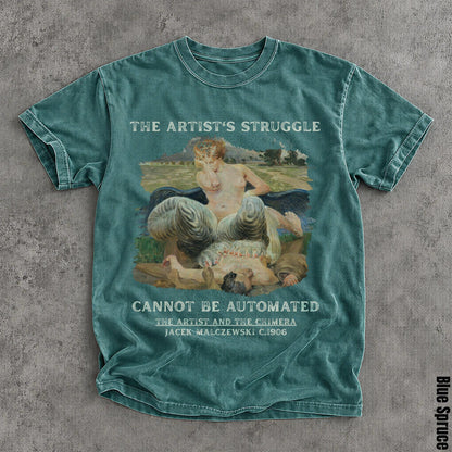 Teal t-shirt with &amp;quot;The Artist&amp;