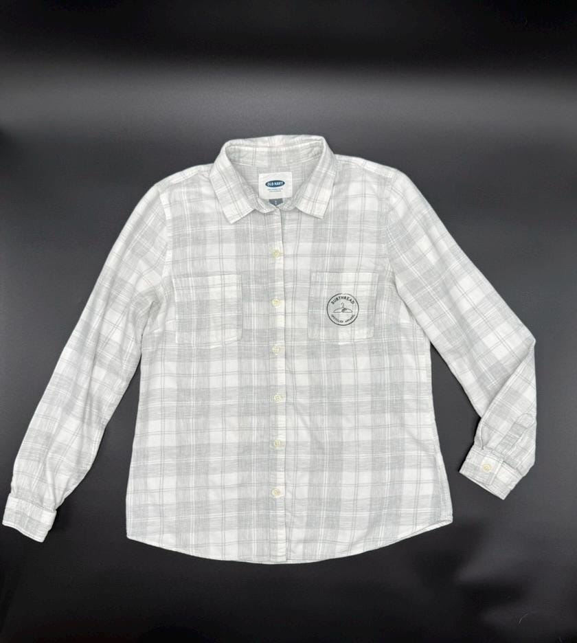 Upcycled Gray Plaid Women&