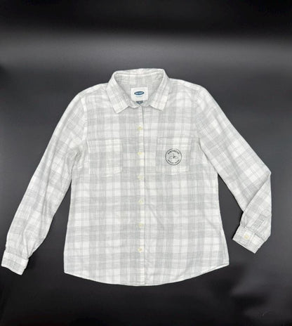 Upcycled Gray Plaid Women&