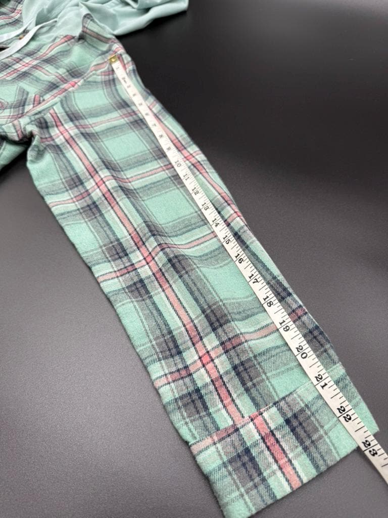 Upcycled Gender-Neutral Button Up Lightweight Flannel Shirt | We the People Means Everyone | LGBTQ+  pride | Size L