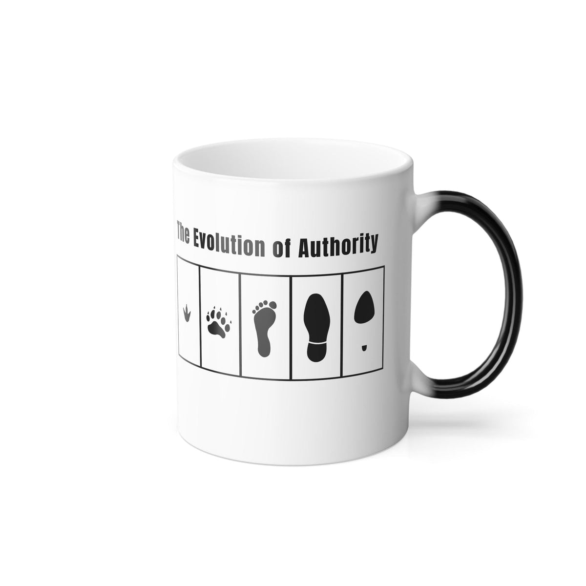 Color Changing Mug, “The Evolution of Authority&amp;quot; Heat Sensitive Ceramic Coffee Cup, Feminist, Coffee Mug, Matriarchy