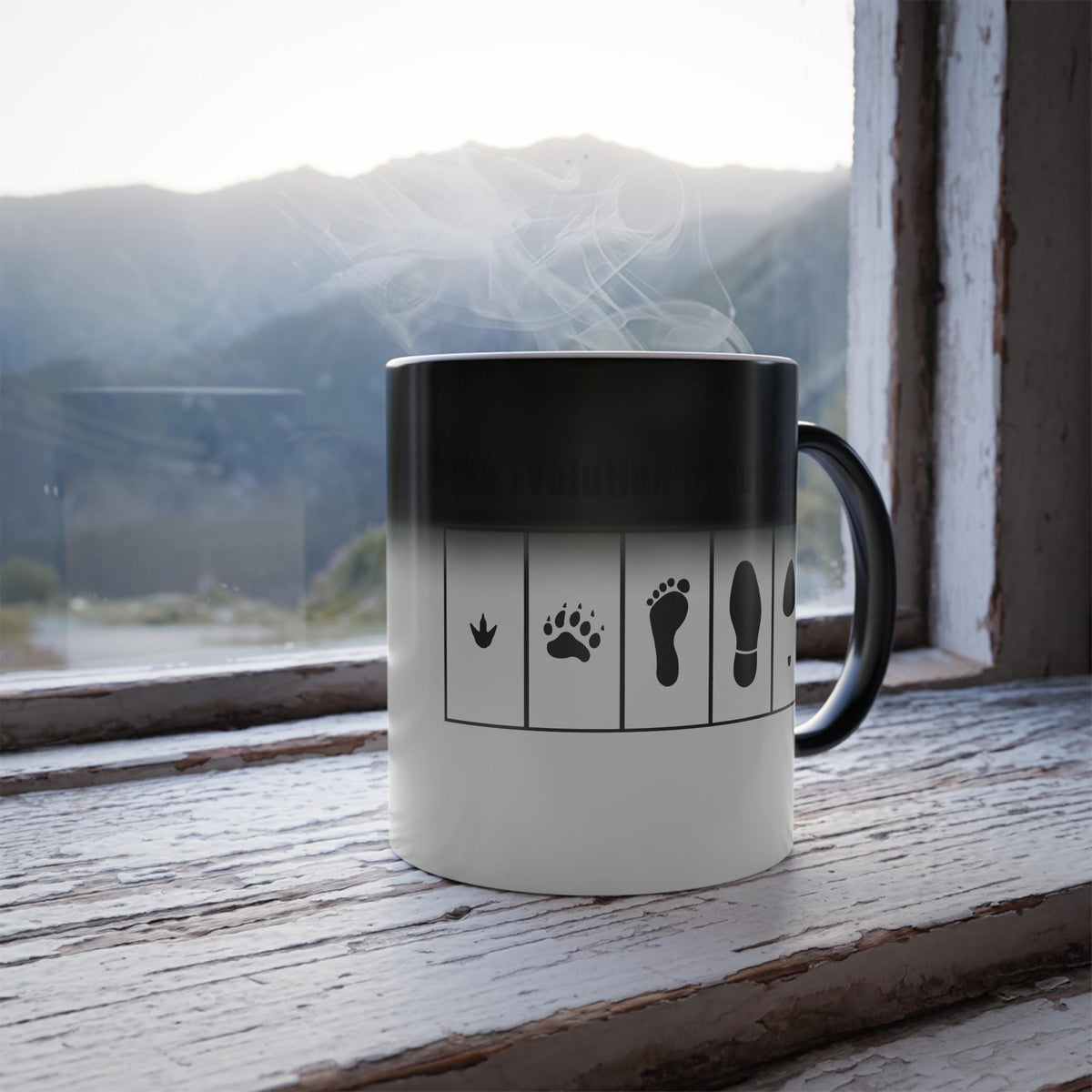 Color Changing Mug, “The Evolution of Authority&amp;quot; Heat Sensitive Ceramic Coffee Cup, Feminist, Coffee Mug, Matriarchy