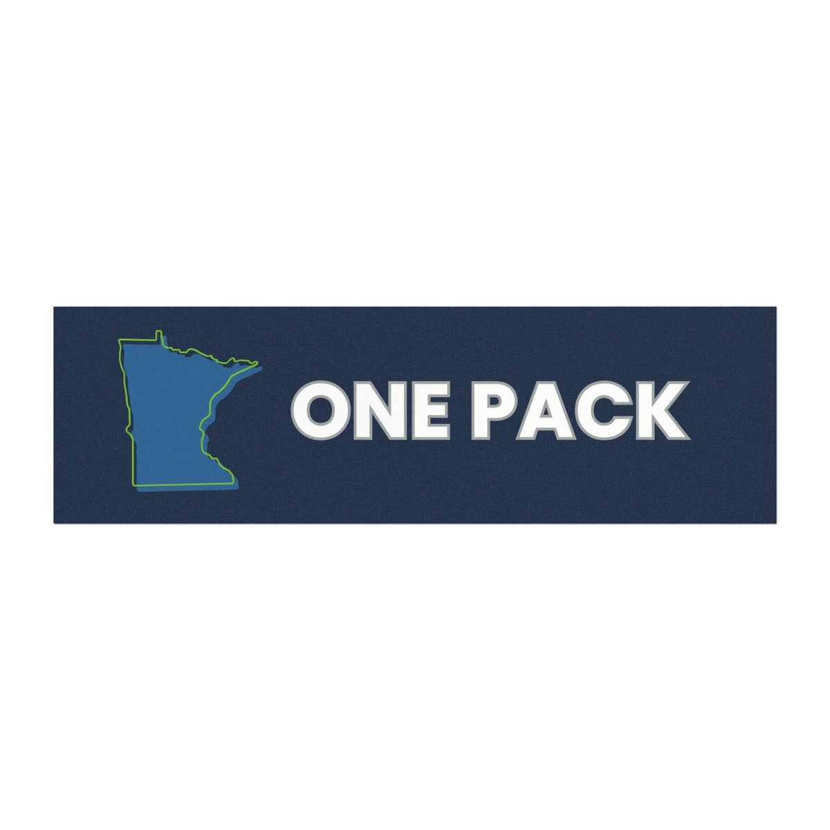 Minnesota One Pack Car Magnet, Bumper Sticker for Fans of MN Timberwolves and Lynx
