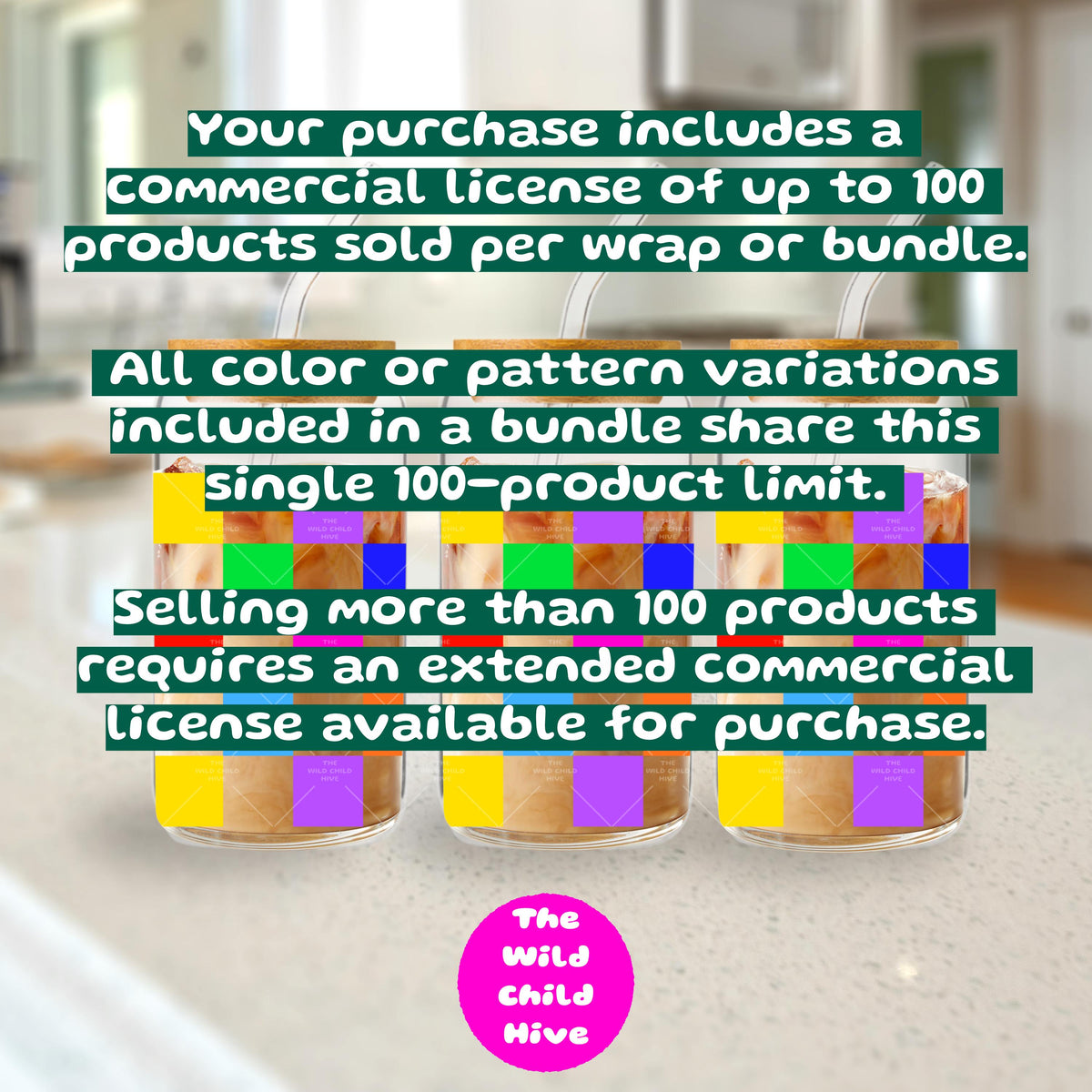 Rainbow Checkerboard Libbey Glass Can Wrap (16oz, 20oz) – UV DTF, Sublimation (Digital Download) Coffee Lover Vinyl Transparent PNG