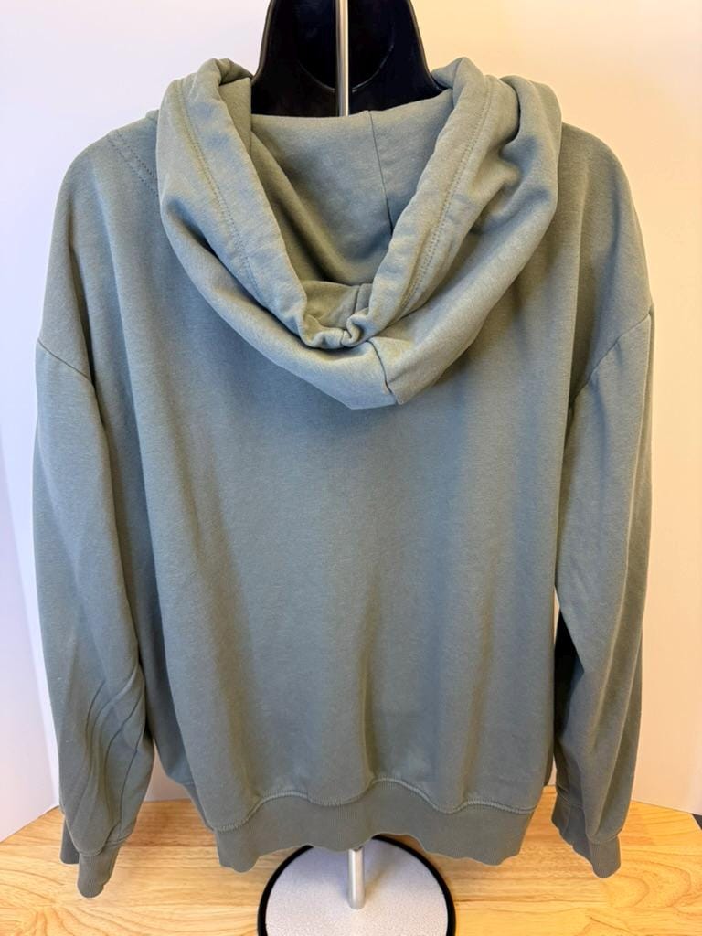 Upcycled Gender-Neutral Sage Green Hoodie | We the People Means Everyone | LGBTQ+  pride | Size M