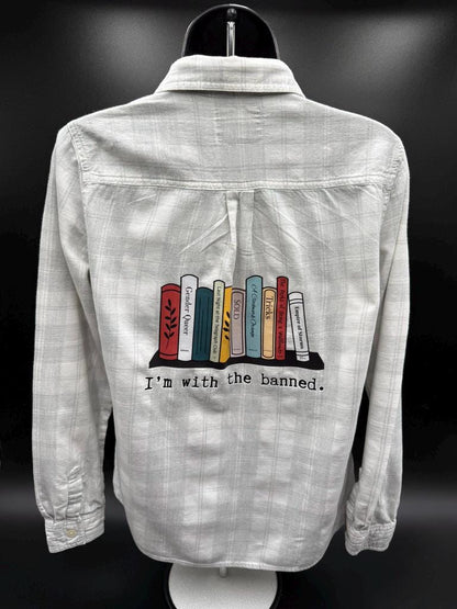 Upcycled Gray Plaid Women&