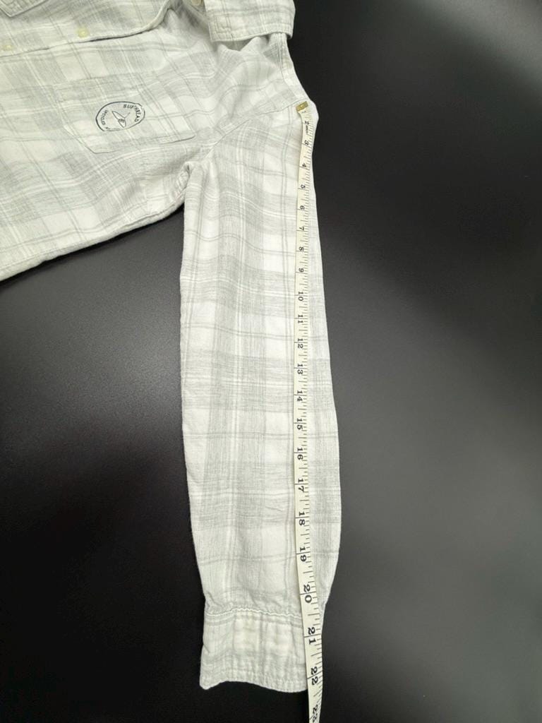 Upcycled Gray Plaid Women&