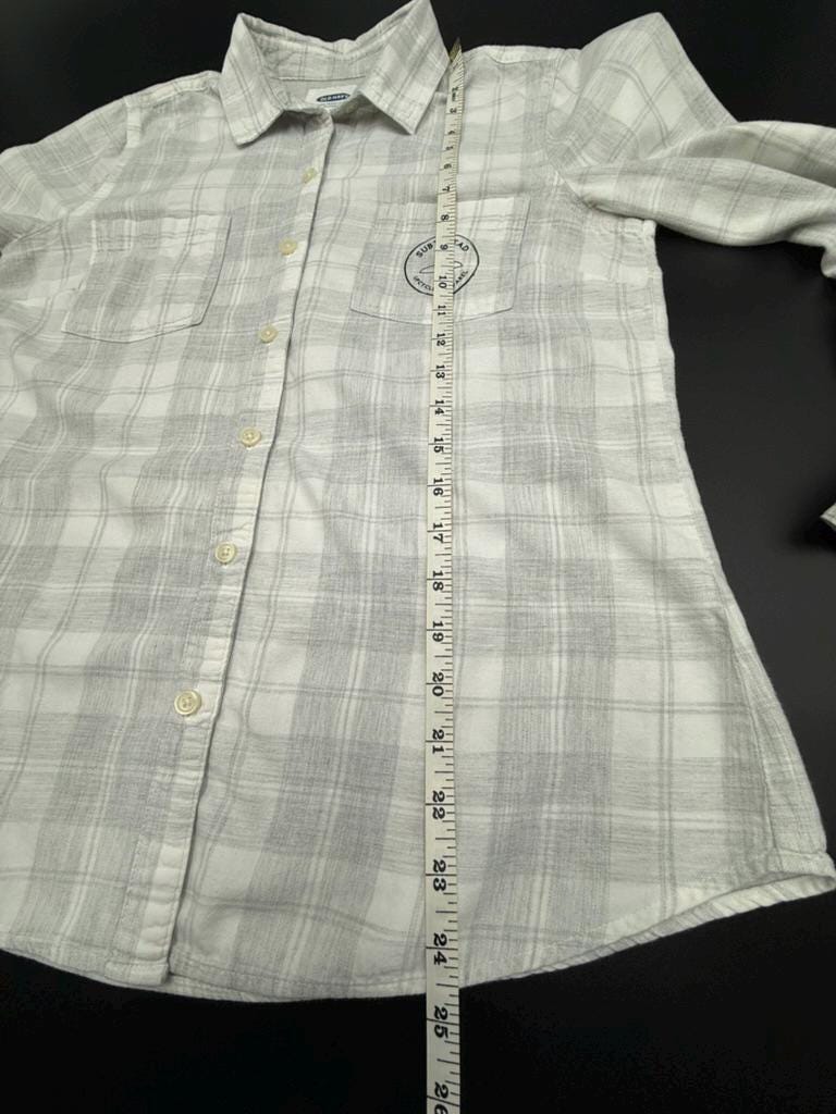 Upcycled Gray Plaid Women&