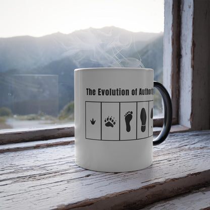 Color Changing Mug, “The Evolution of Authority&amp;quot; Heat Sensitive Ceramic Coffee Cup, Feminist, Coffee Mug, Matriarchy