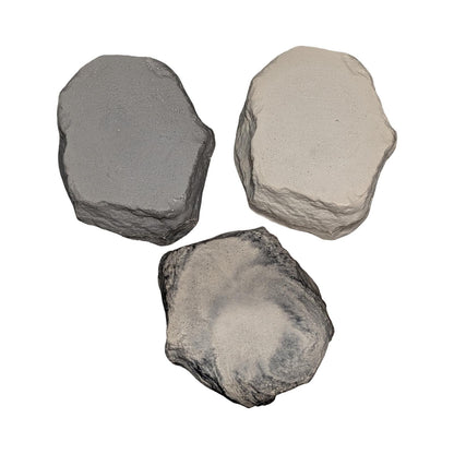 Raw Concrete Stone Riser &amp; Photography Prop, Textured Rock Fragment Display Block, Brutalist Jewelry Pedestal, Minimalist Styling Plinth