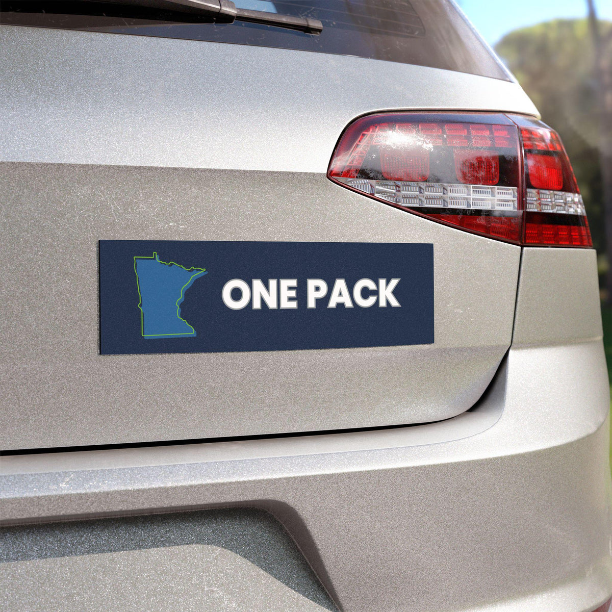 Minnesota One Pack Car Magnet, Bumper Sticker for Fans of MN Timberwolves and Lynx