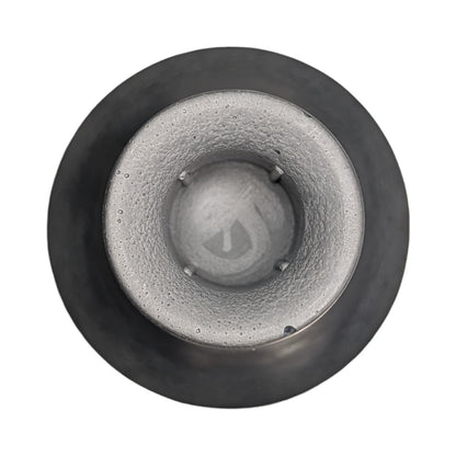 Modern Concrete Pillar Candle Holder in Gray or Marble, Flared Bell Candlestick Stand, Minimalist Industrial Coffee Table &amp; Mantel Decor