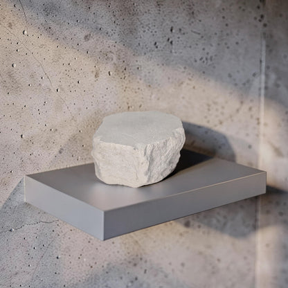 Raw Concrete Stone Riser &amp; Photography Prop, Textured Rock Fragment Display Block, Brutalist Jewelry Pedestal, Minimalist Styling Plinth