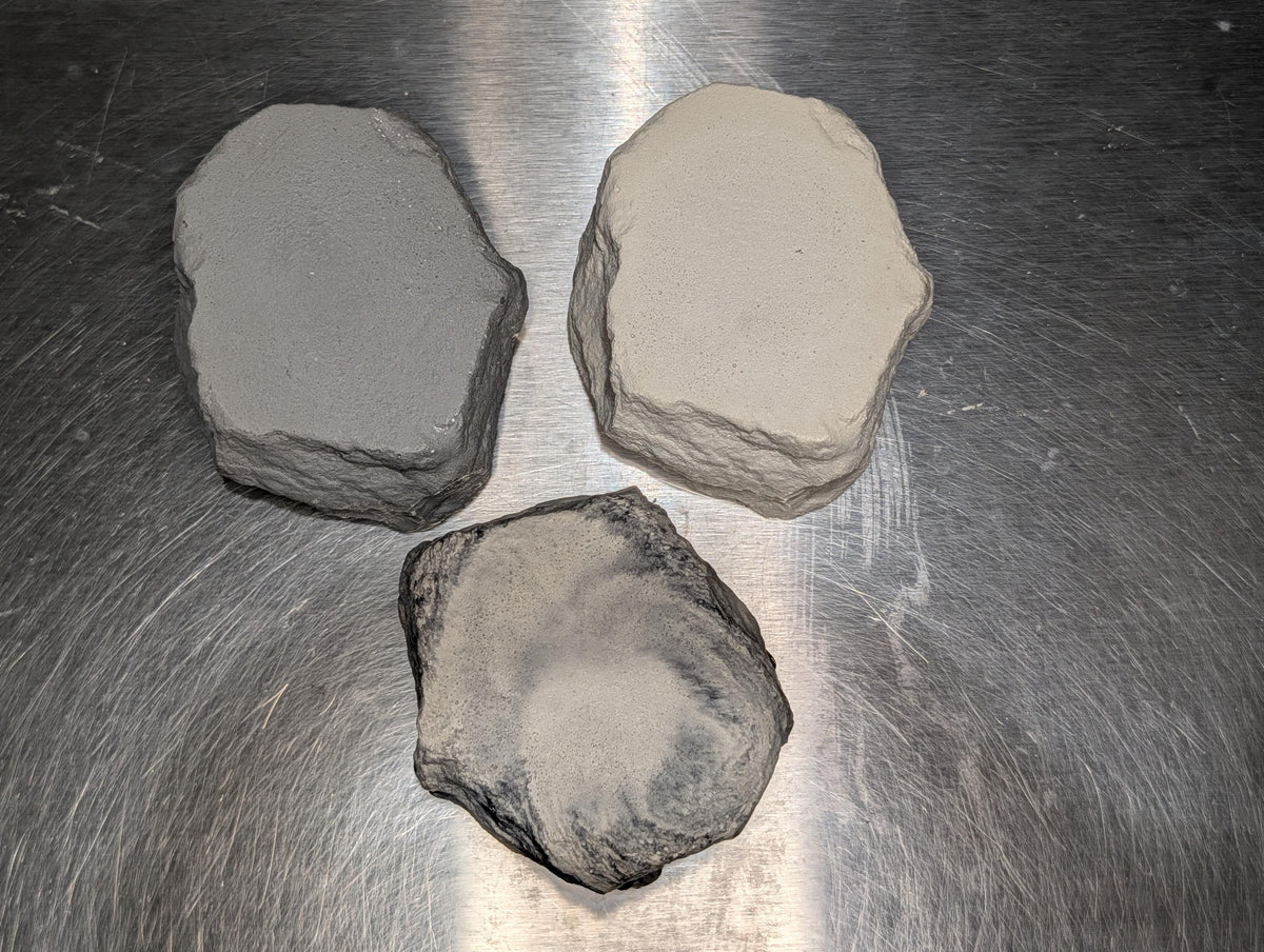 Raw Concrete Stone Riser &amp; Photography Prop, Textured Rock Fragment Display Block, Brutalist Jewelry Pedestal, Minimalist Styling Plinth