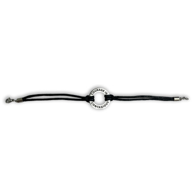 Democracy Forward "Courage Is Contagious" Thread Bracelet