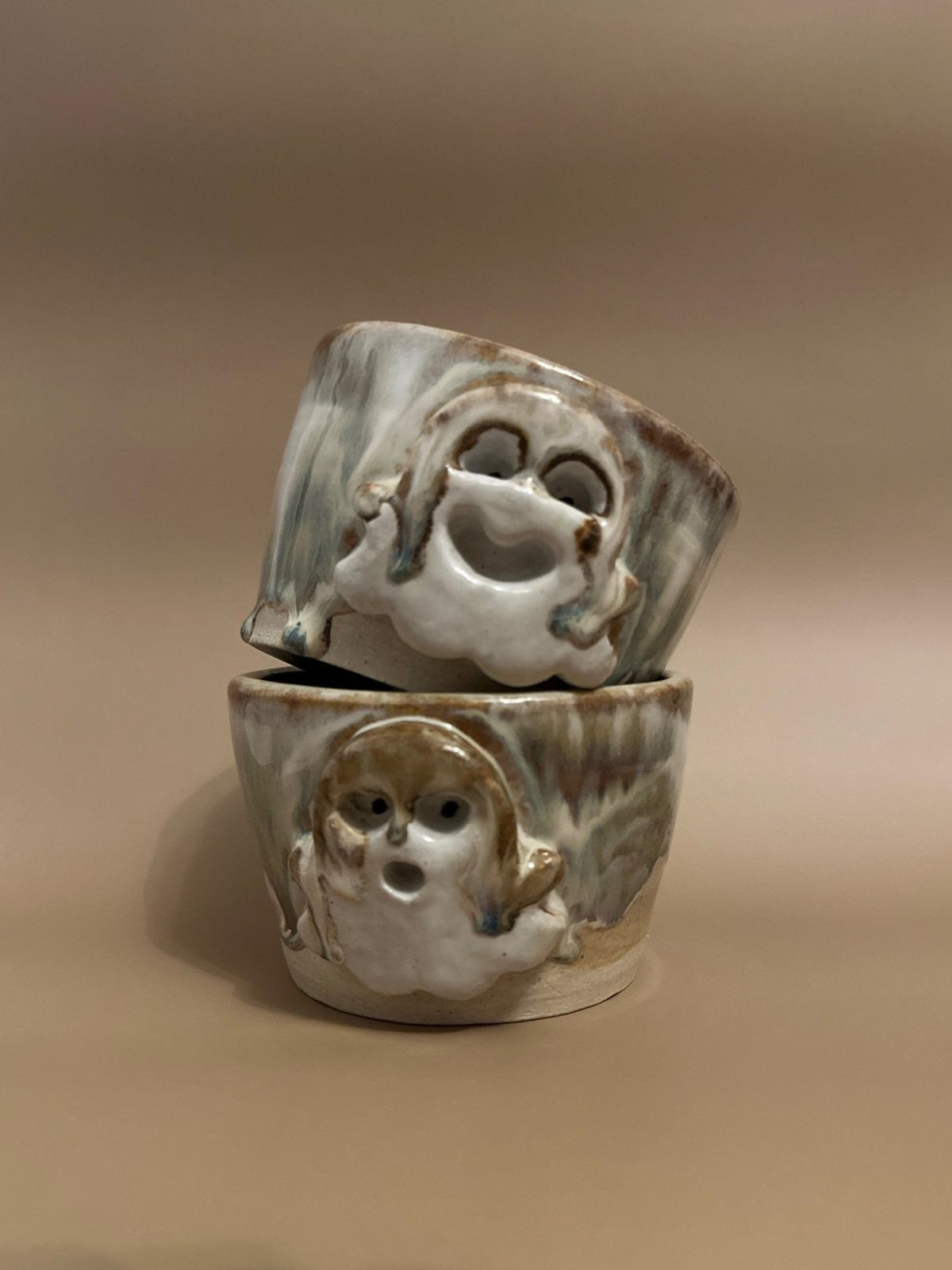 Handmade Ceramic Ghost Cup