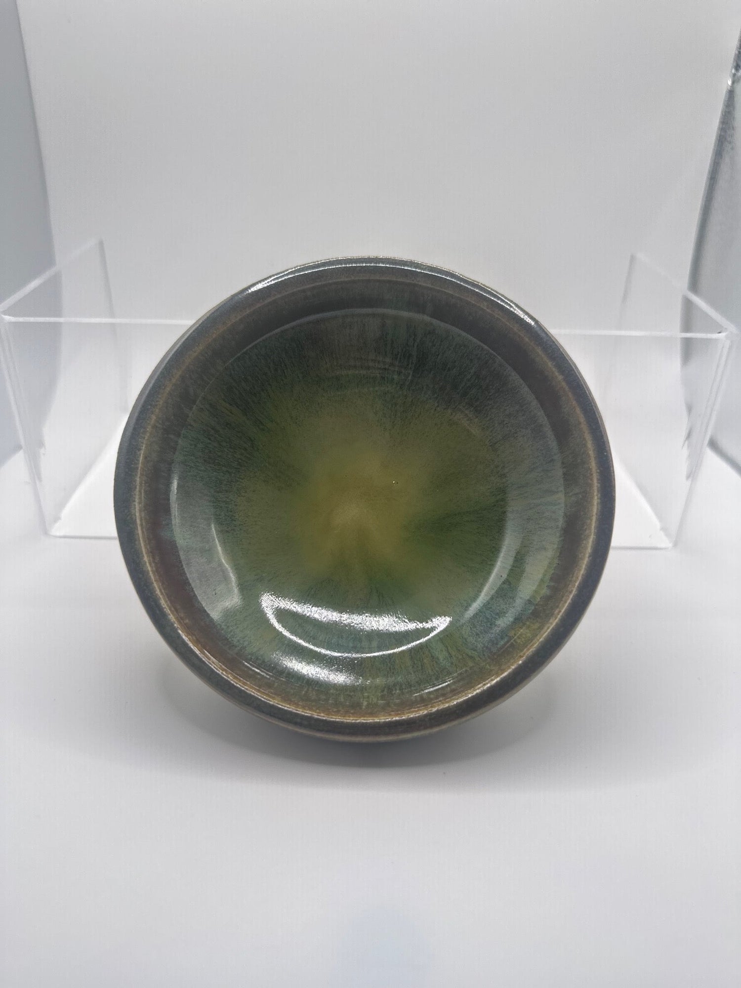 Handmade Ceramic Trinket Dish - Green Dream