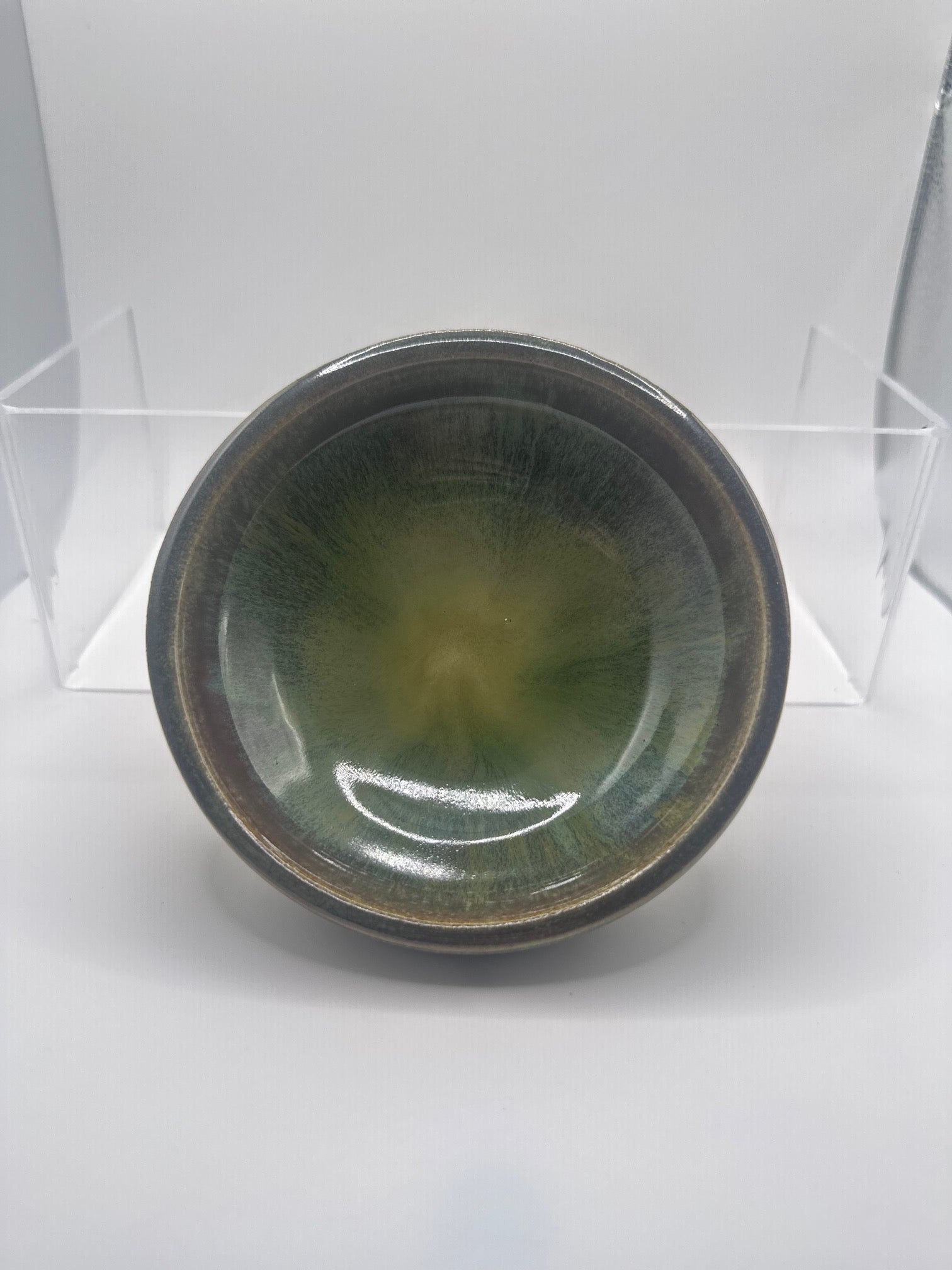Handmade Ceramic Trinket Dish - Green Dream