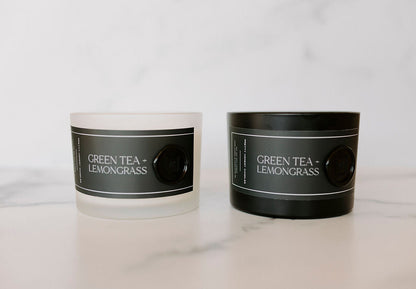 Green Tea and Lemongrass Candle – 3 Wick
