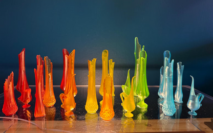 Mini Swung Glass Vase Replicas