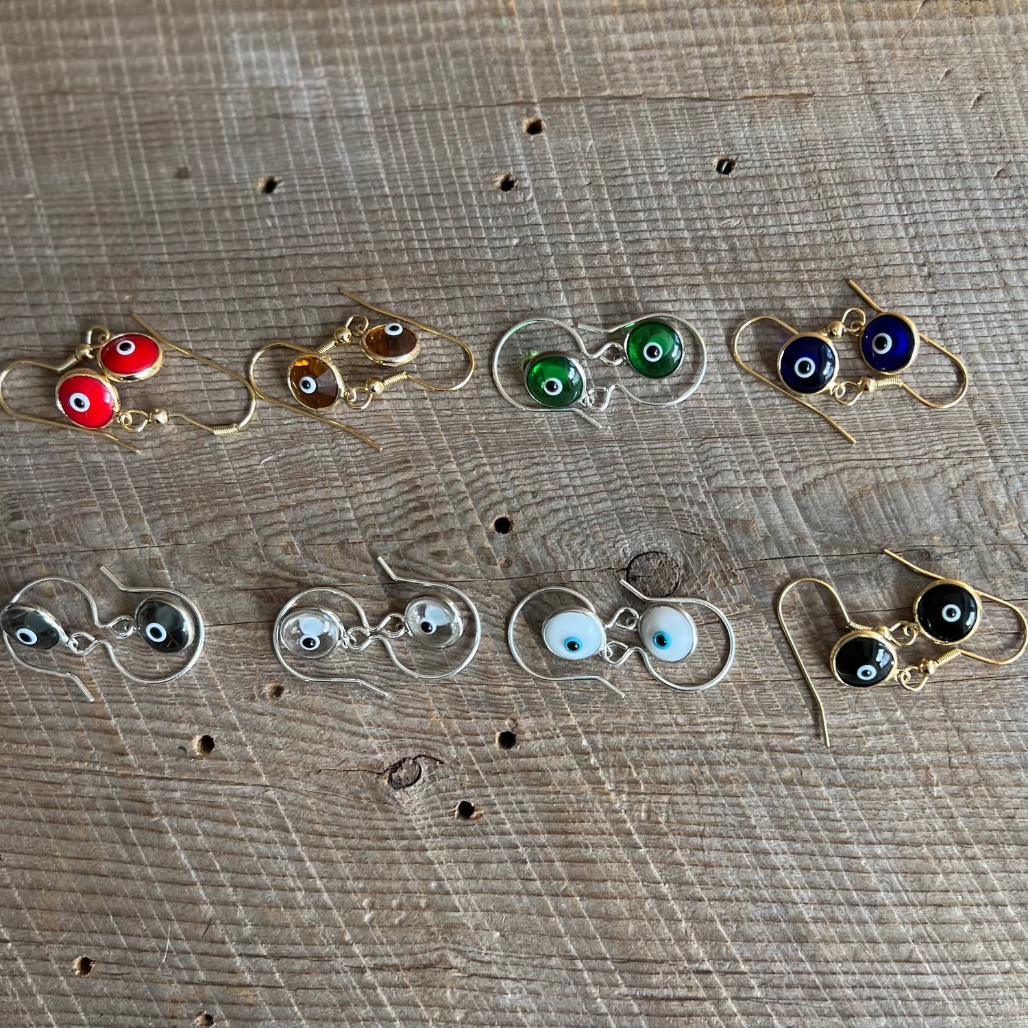 SariBlue® Crystal Evil Eye Earrings