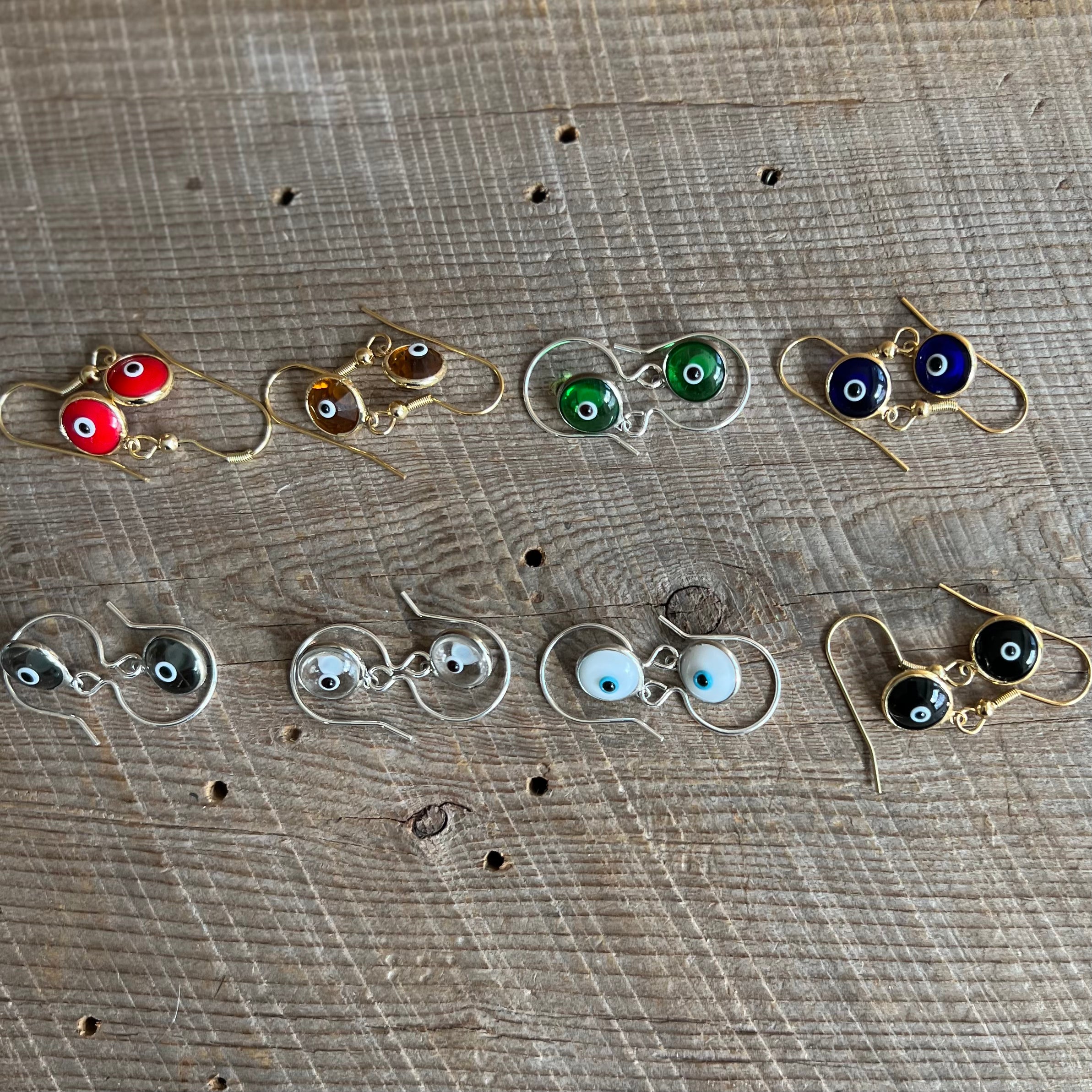 SariBlue® Crystal Evil Eye Earrings