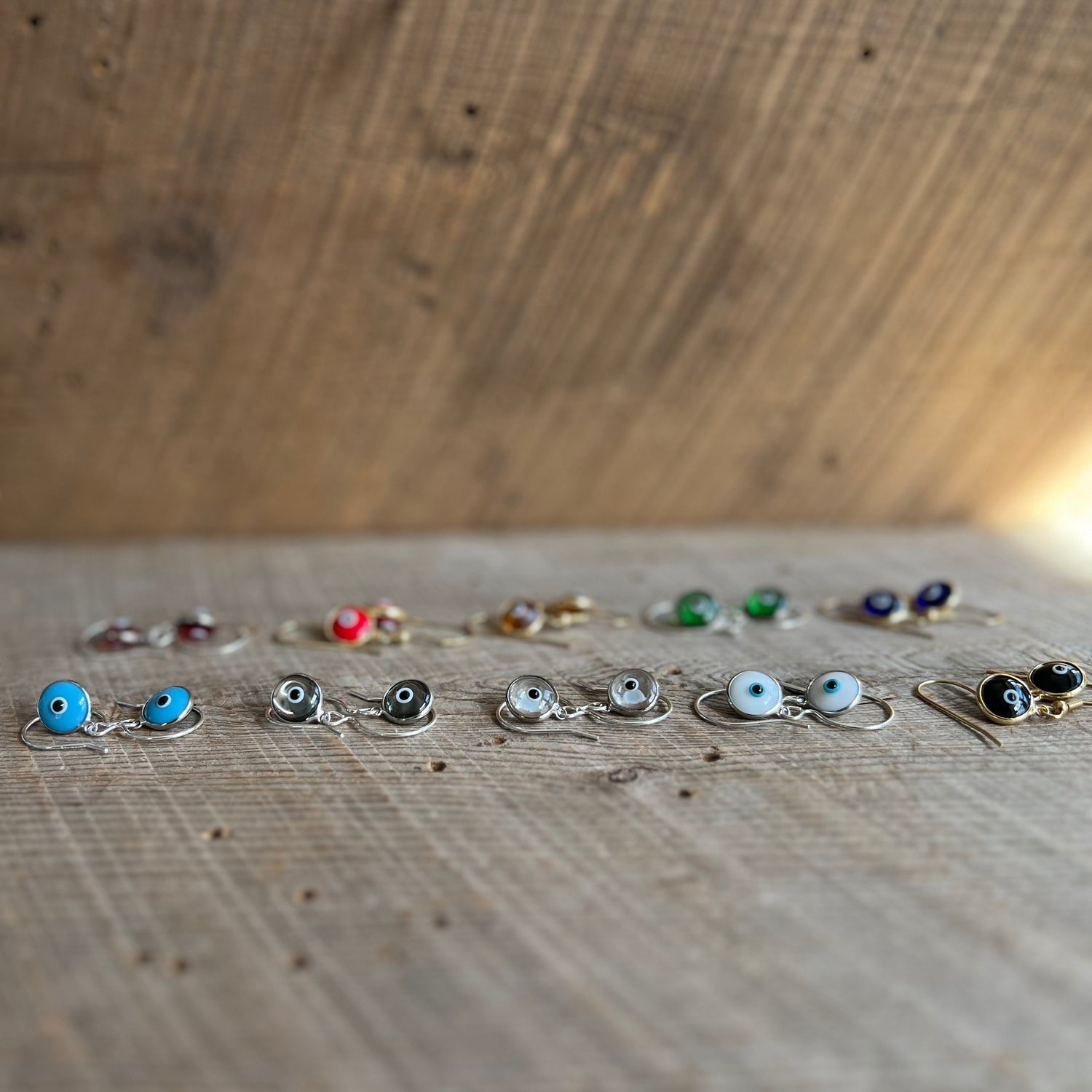 SariBlue® Crystal Evil Eye Earrings