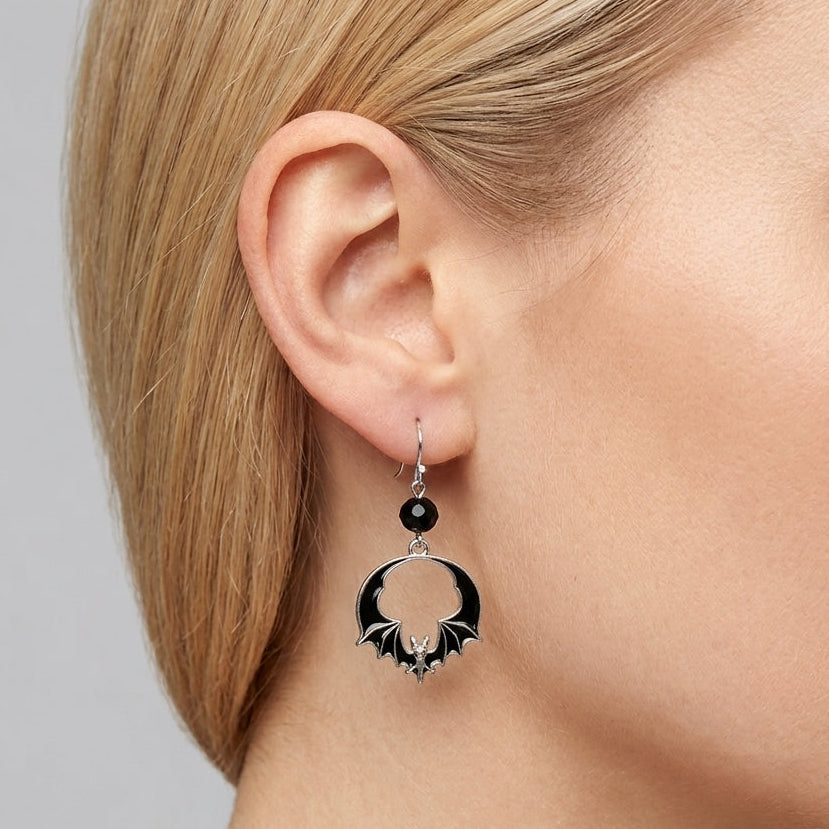 Limited Edition: Samhain Bat Charm Earrings