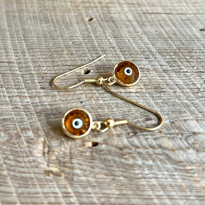 SariBlue® Crystal Evil Eye Earrings