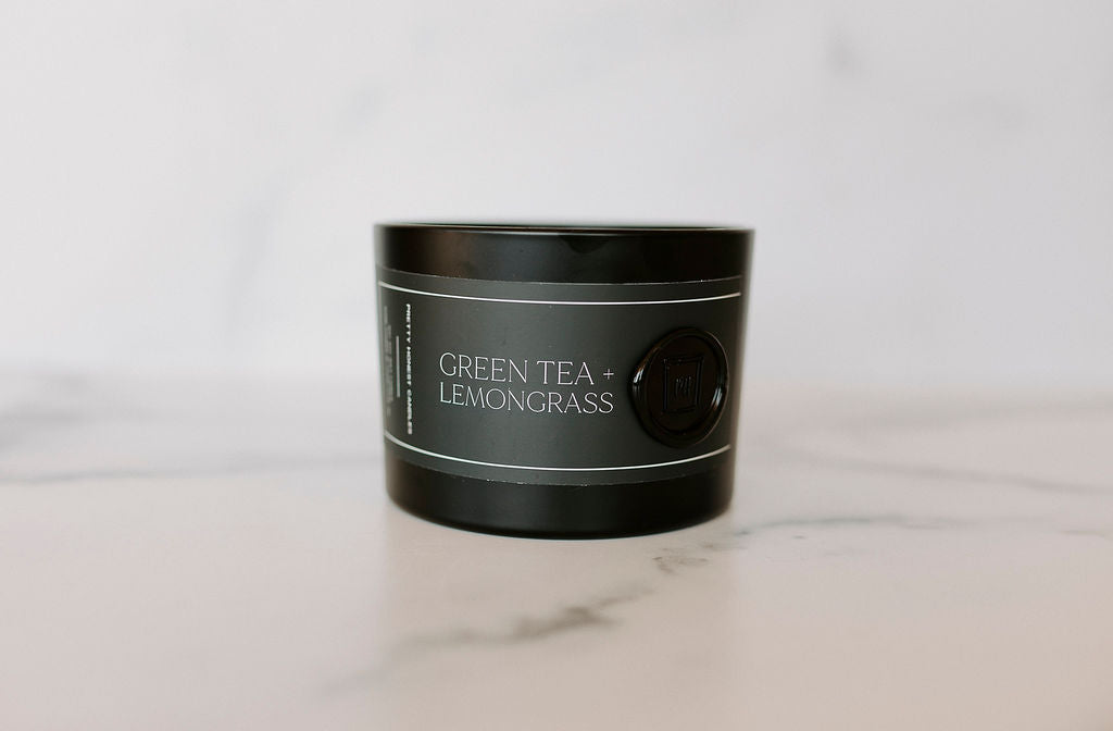 Green Tea and Lemongrass Candle – 3 Wick