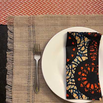 Handwoven Himalayan Nettle Placemats – Eco-Friendly, Natural Table Decor (Set of 4)