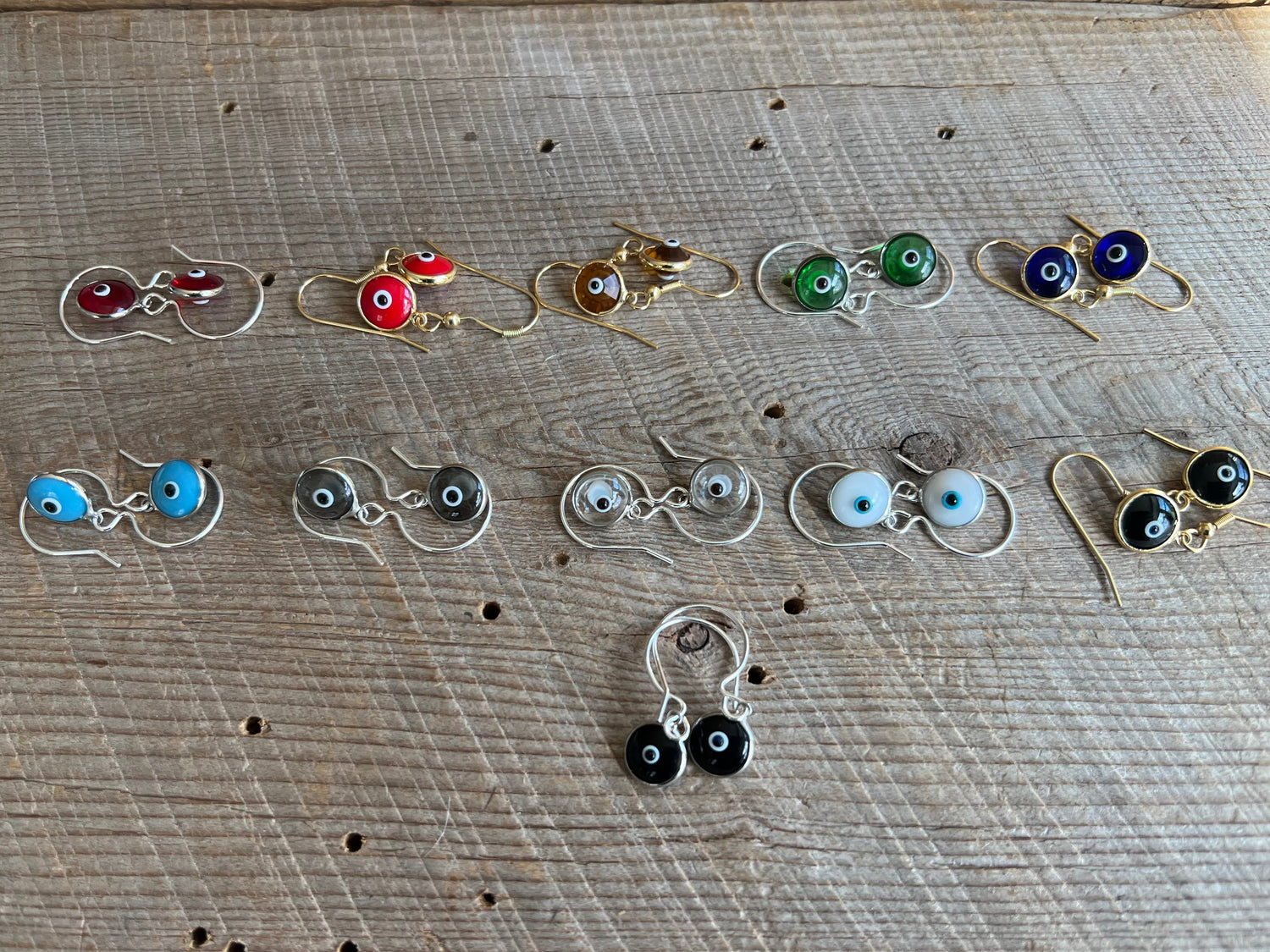 SariBlue® Crystal Evil Eye Earrings