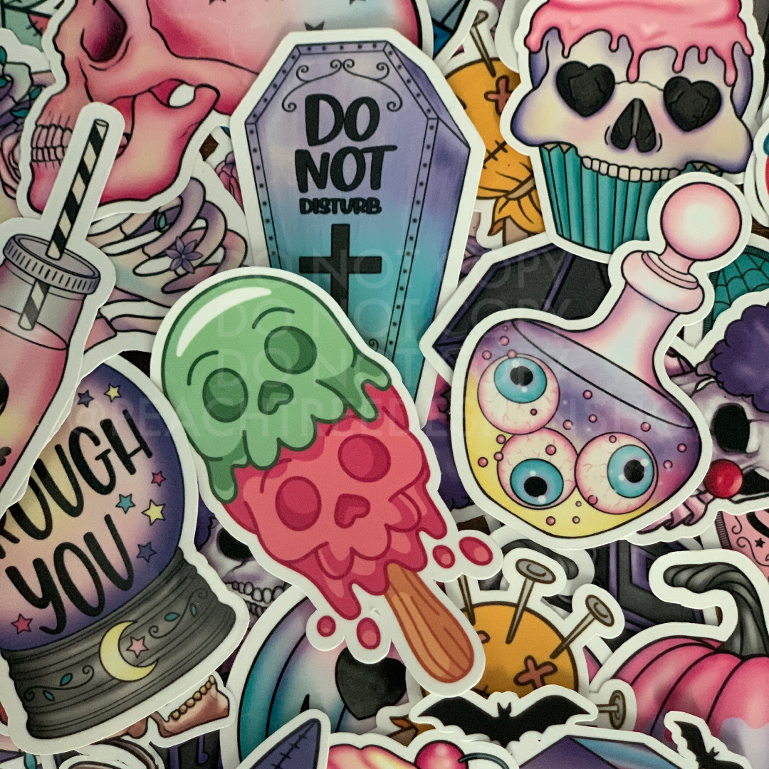 Mystery Spooky 20 Sticker Pack