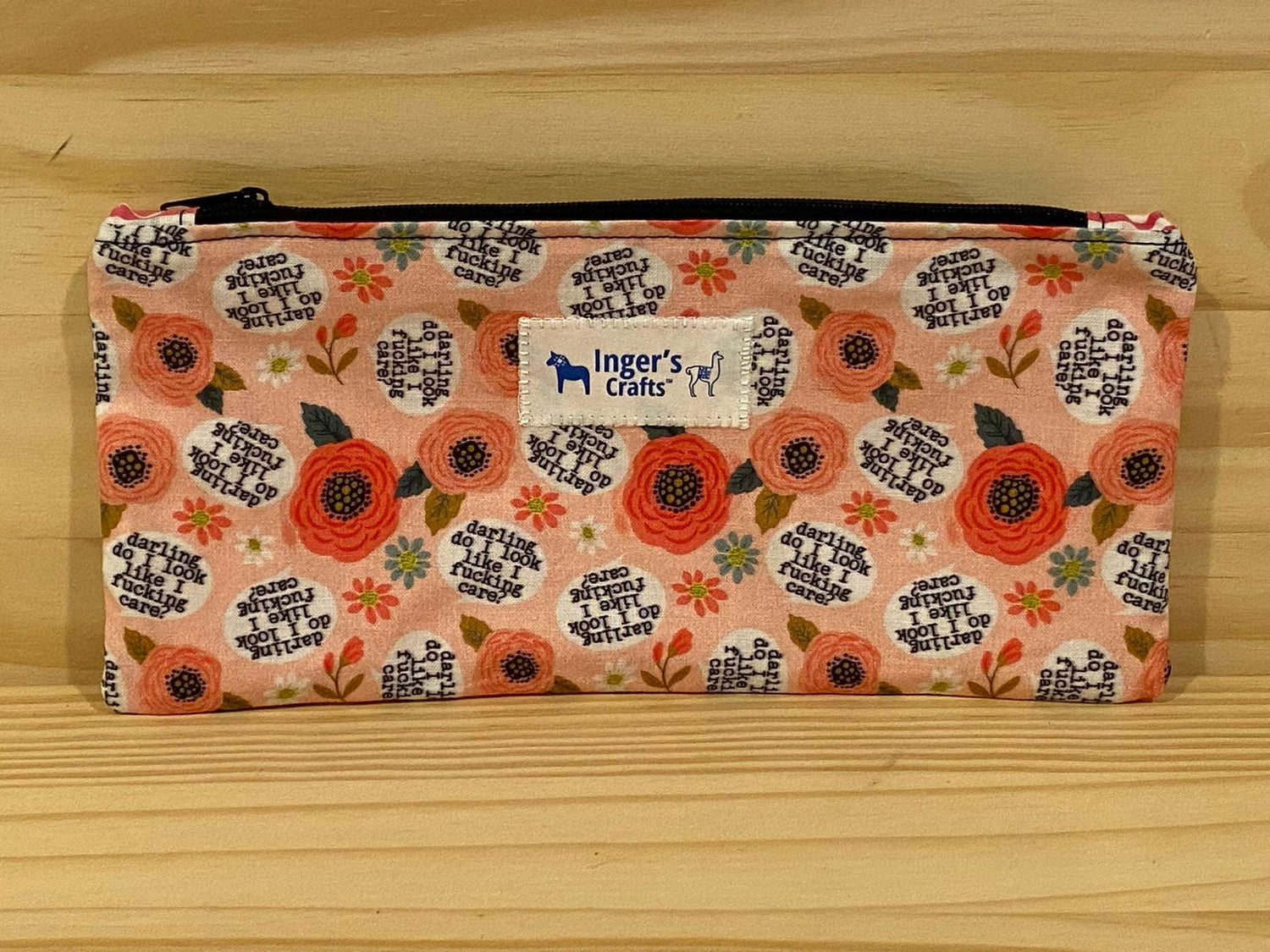 Do Look like I F*ing Care Pencil Pouch - Flat