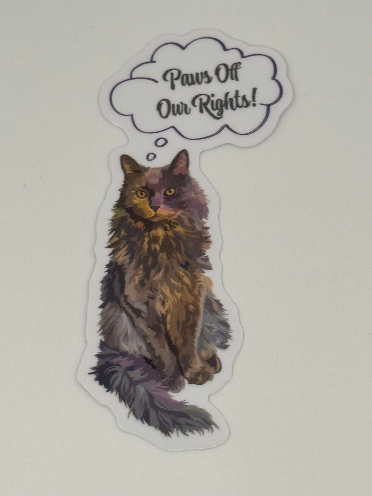 Cat Resistance Stickers: CATegorically for Peace &amp; Paws off our Rights!